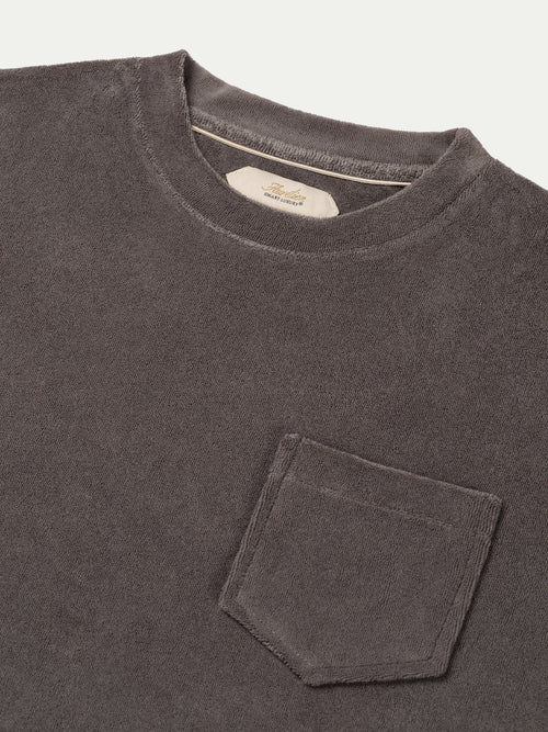 Ash Grey Terry Towelling T-Shirt